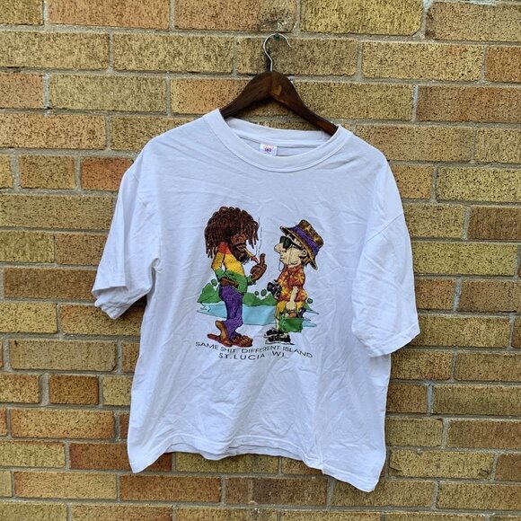 Vintage 90s Bob Marley T Shirt XL - Picture 4 of 4